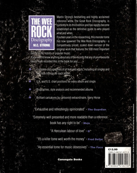 Martin C. Strong / Harry Horse:  The Wee Rock Discography K3- (Käyt)