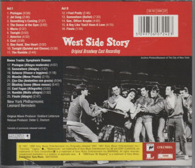 Leonard Bernstein: West Side Story Original Broadway Cast Recording CD