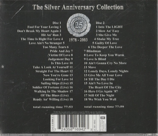 Whitesnake: The Silver Anniversary Collection 2CD (Käyt)