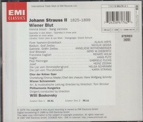 Strauss II / Willi Boskovsky: Wiener Blut (Vienna Blood) 2CD (Käyt)