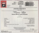 J. Strauss II / Schwarzkopf / Gedda / Ackermann: Wiener Blut CD (Käyt)