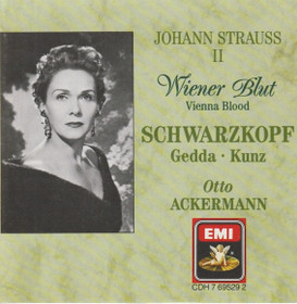 J. Strauss II / Schwarzkopf / Gedda / Ackermann: Wiener Blut CD (Käyt)