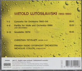Witold Lutosławski / Nicholas Collon: Concerto For Orchestra etc. CD