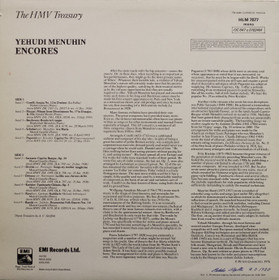 Yehudi Menuhin: Encores LP (Käyt)