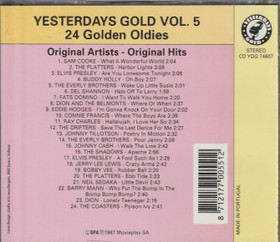 V/A: Yesterdays Gold Vol. 5 (24 Golden Oldies) CD (Käyt)