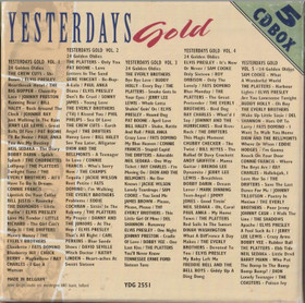 V/A: Yesterdays Gold Volume 1. 5CD (Käyt. Box)