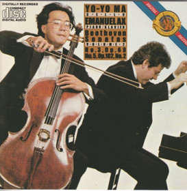 Beethoven / Yo-Yo Ma / Emanuel Ax: Sonatas 3 & 5. CD (Käyt)