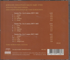 Timo Korhonen / Bach: Sonatas For Solo Violin CD (Mint)