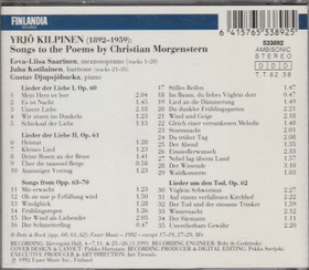 Kilpinen / Saarinen / Kotilainen / Djupsjöbacka: Morgenstern-Lieder CD