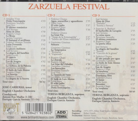 José Carreras / Teresa Berganza: Zarzuela! Spanish Operetta 3CD (Käyt)