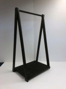 Urho kokoontaittuva puunsäilytysteline, musta