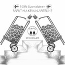 Polttopuukärry, Raput kulkeva klapiteline Helmi, valkoinen