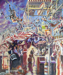 Tuulentekijät tunnelmaa luomassa