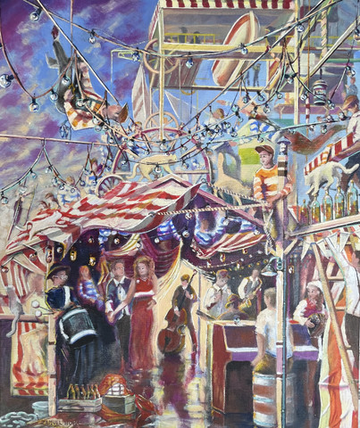 Tuulentekijät tunnelmaa luomassa