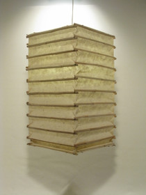 Lokta-kuutio 30x30x60cm, luonnonvalkoinen