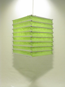 Lokta-kuutio 30x30x40cm, vaaleanvihreä RRS-kukka