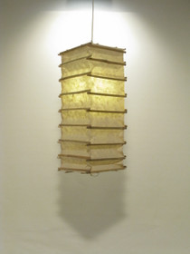 Lokta-kuutio 16x16x45cm, luonnonvalkoinen