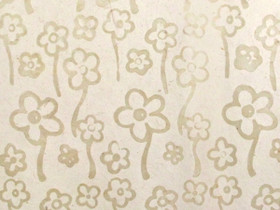 50x75cm mehiläisvahapainatus, pikkukukka