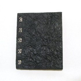 Vieraskirja A5, ryppykansi ja punos, musta