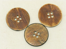 Puhvelinsarvinappi, pyöreä 44mm