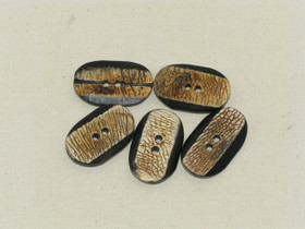 Puhvelinsarvinappi, 2-värinen soikio 32mm