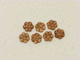 Puhvelinluunappi, kukka, hennavärjätty