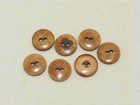 Puhvelinluunappi, pyöreä 22mm, hennavärjätty