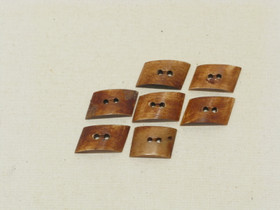 Puhvelinluunappi, vino suorakulmio, hennavärjätty