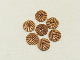 Puhvelinluunappi, raidallinen, hennavärjätty