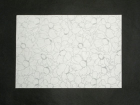 A4 Bloom Sukashi, valkea, kukkakuvio