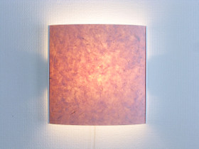 Seinävalaisin, vaaleanpunainen, valkoinen runko