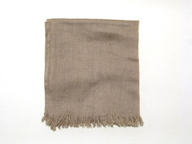 Mongolian Cashmere scarf, thin, natural brown