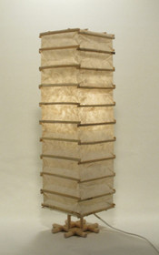 Pöytävalaisin, luonnonvalkoinen kapea 60cm