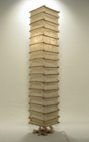 Pöytävalaisin, luonnonvalkoinen kapea 90cm