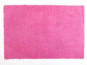 50x75cm RRS isokukka, pinkki punaisella painatuksella