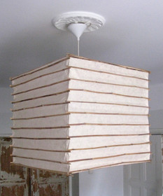 Lokta-kuutio 60x60x60cm, luonnonvalkoinen