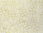 50x75 RRS Small flowers, natural white with golden print D/40