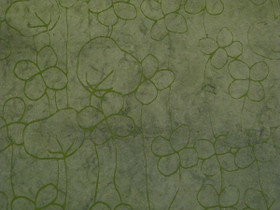 50x75 RRS Small flowers, bamboo green with green print D/40