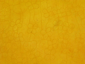 50x75 RRS Small flowers, yellow with dark yellow print D/40