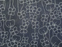 50x75 RRS Small flowers, midnight blue with white print D/40