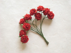 Paperiruusu, punainen 10 kpl/paketti