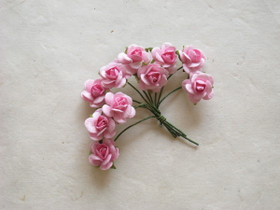 Paperiruusu, pinkki 10 kpl/paketti