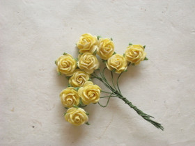 Paperiruusu, keltainen 10 kpl/paketti