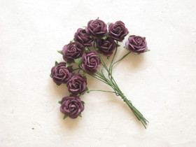 Paperiruusu, tumma liila 10 kpl/paketti