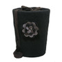 C24 rose, black, felt cone