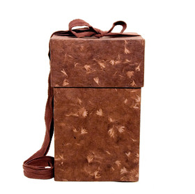 PV318/C02 flower shadow, brown, cube M