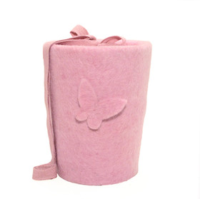 C15C perhonen, vaaleanpunainen, huopakartio S (myös ilman koristetta) (P)