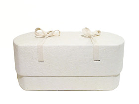 C01, natural white, oval babycasket L