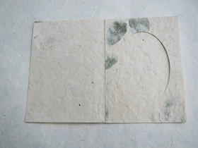 Kiitoskortti ovaalilla aukolla, valkea_minttu