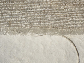 Handwoven nettle with silk warp